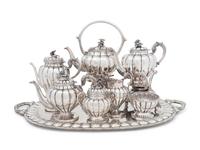 A Mexican Silver Eight-Piece Tea and Coffee Service