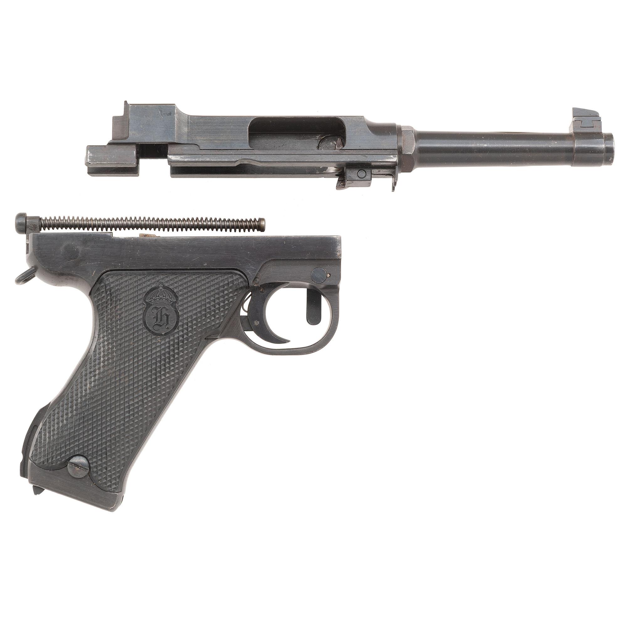 **Incomplete Danish Police Issue Husqvarna Lahti Model 40 Pistol