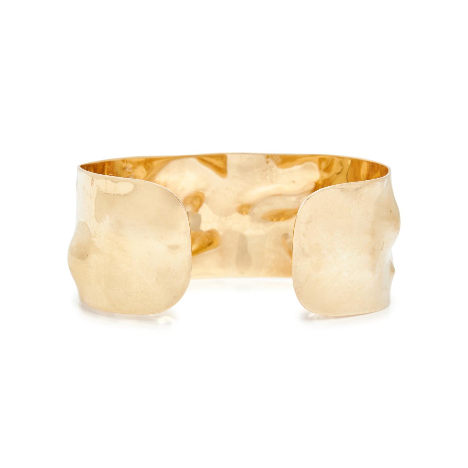 YELLOW GOLD CUFF BRACELET