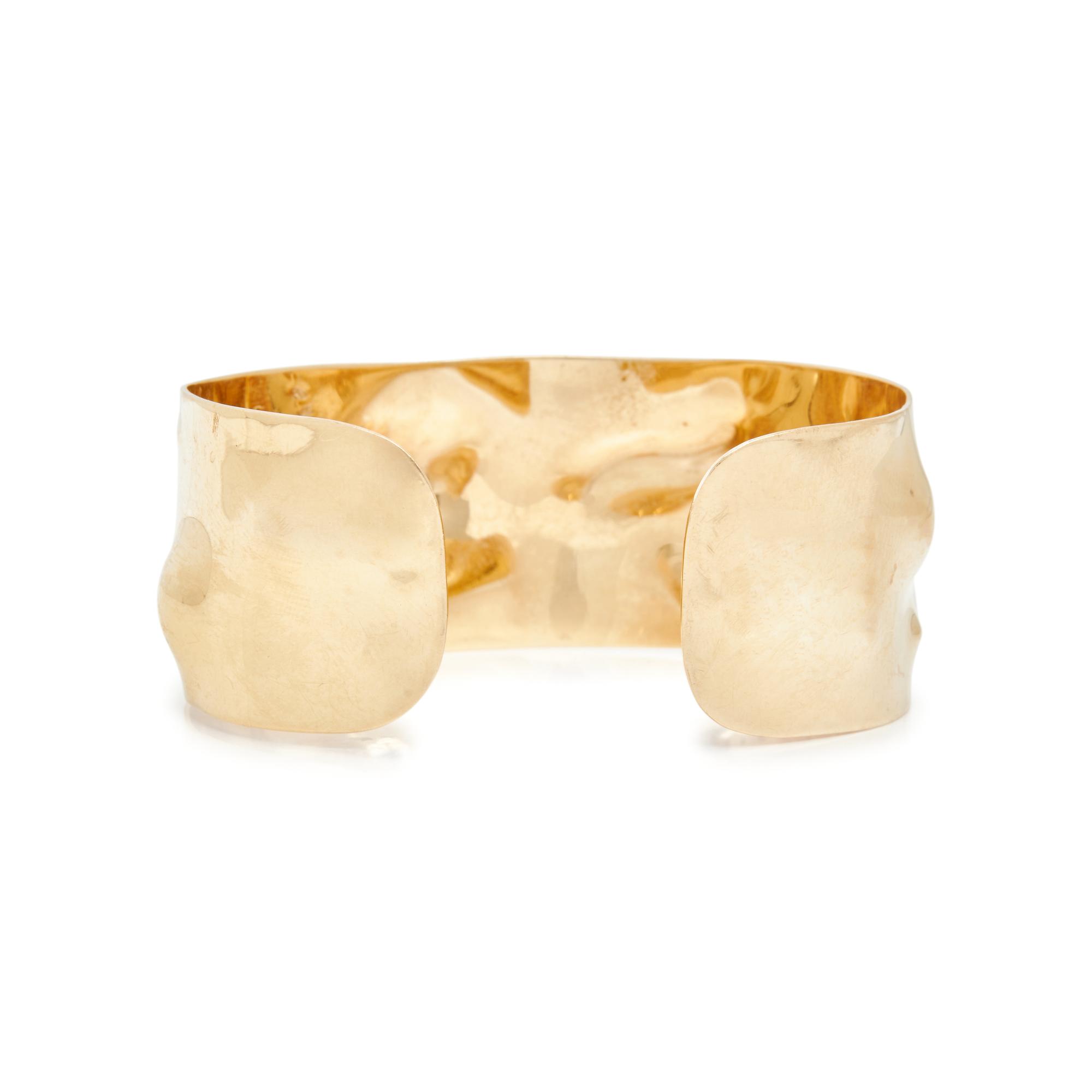 YELLOW GOLD CUFF BRACELET