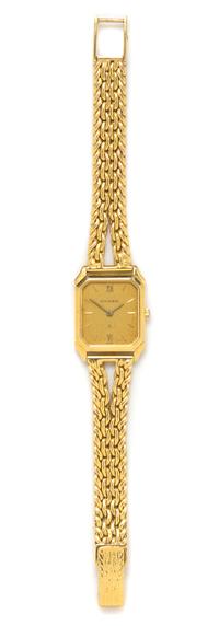 An 18 Karat Yellow Gold Wristwatch, Bucherer, 27.65 dwts.