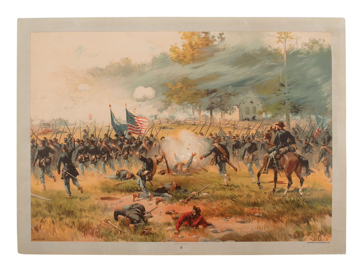 [CIVIL WAR]. Collection of illustrated war-date newspapers, maps, prints, and correspondence.