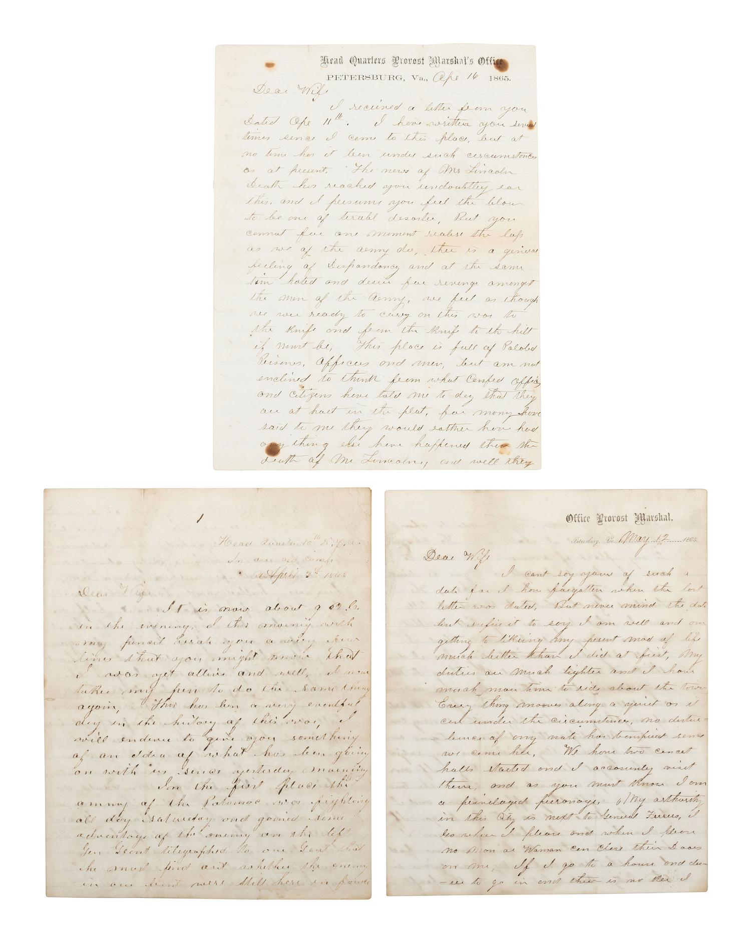[CIVIL WAR]. Papers of Major Seneca Roe Cowles (1828-1901), Co. D, 10th New York Heavy Artillery, the "Black River Artillery."