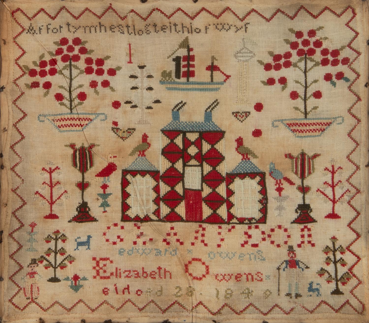 Two American Needlework Samplers