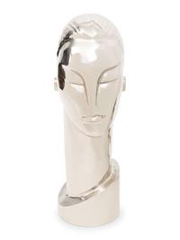 An Art Deco Style Nickel-Plated Bust