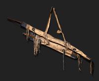Sioux Bow Case and Quiver, with Bow and Arrows