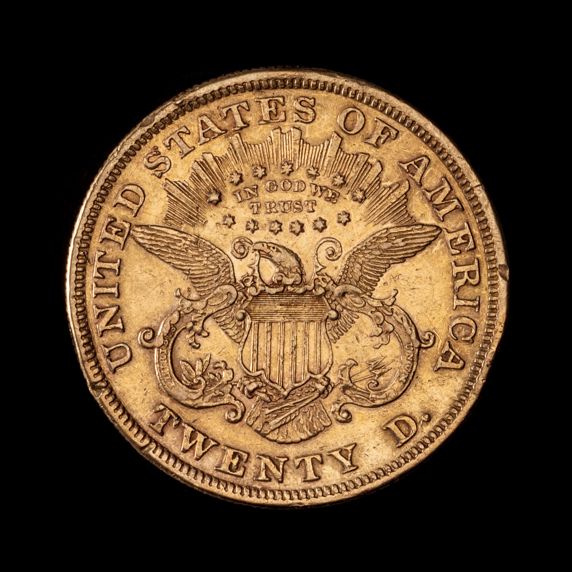 A United States 1873 Liberty Head $20 Gold Coin