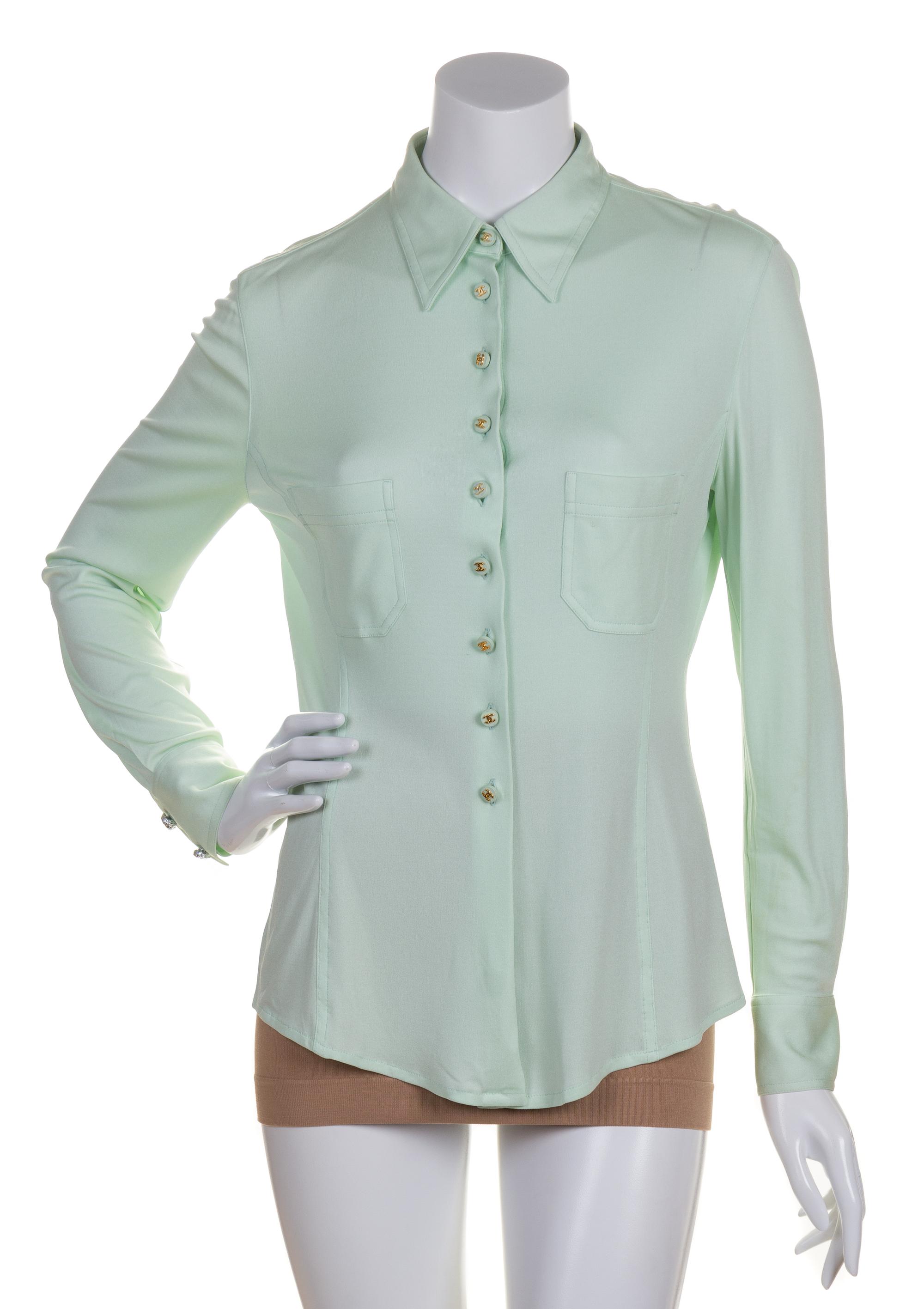 A Pair of Chanel Silk Blouses,