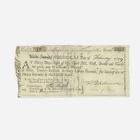 [American Revolution] Hopkinson, Francis Group of 3 Signed Financial Documents