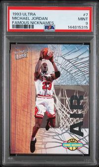 A 1993 Ultra Michael Jordan Famous Nicknames Basketball Card No. 7 (PSA 9 MINT)