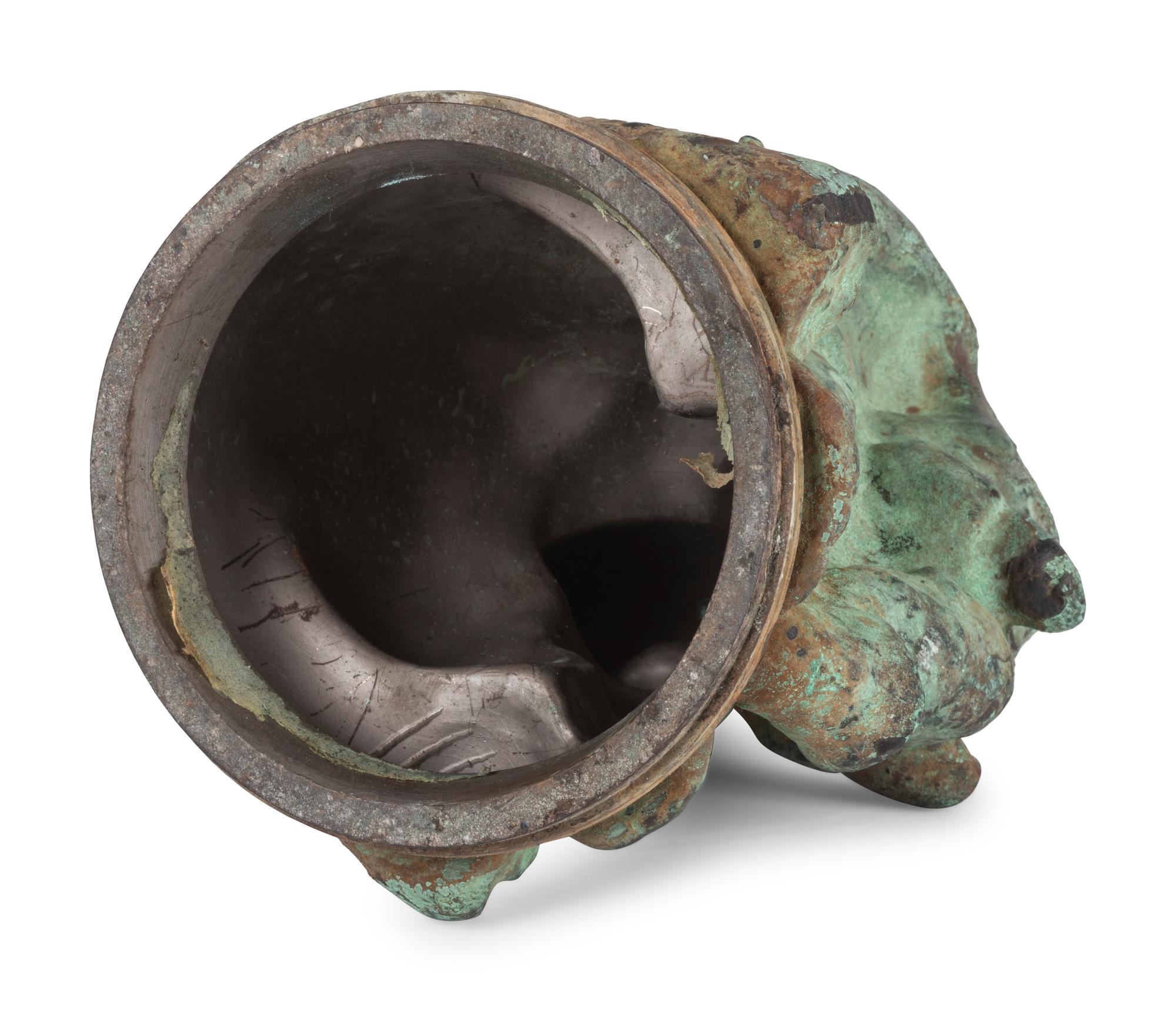A Molded Copper Elephant-Form Toy Mold