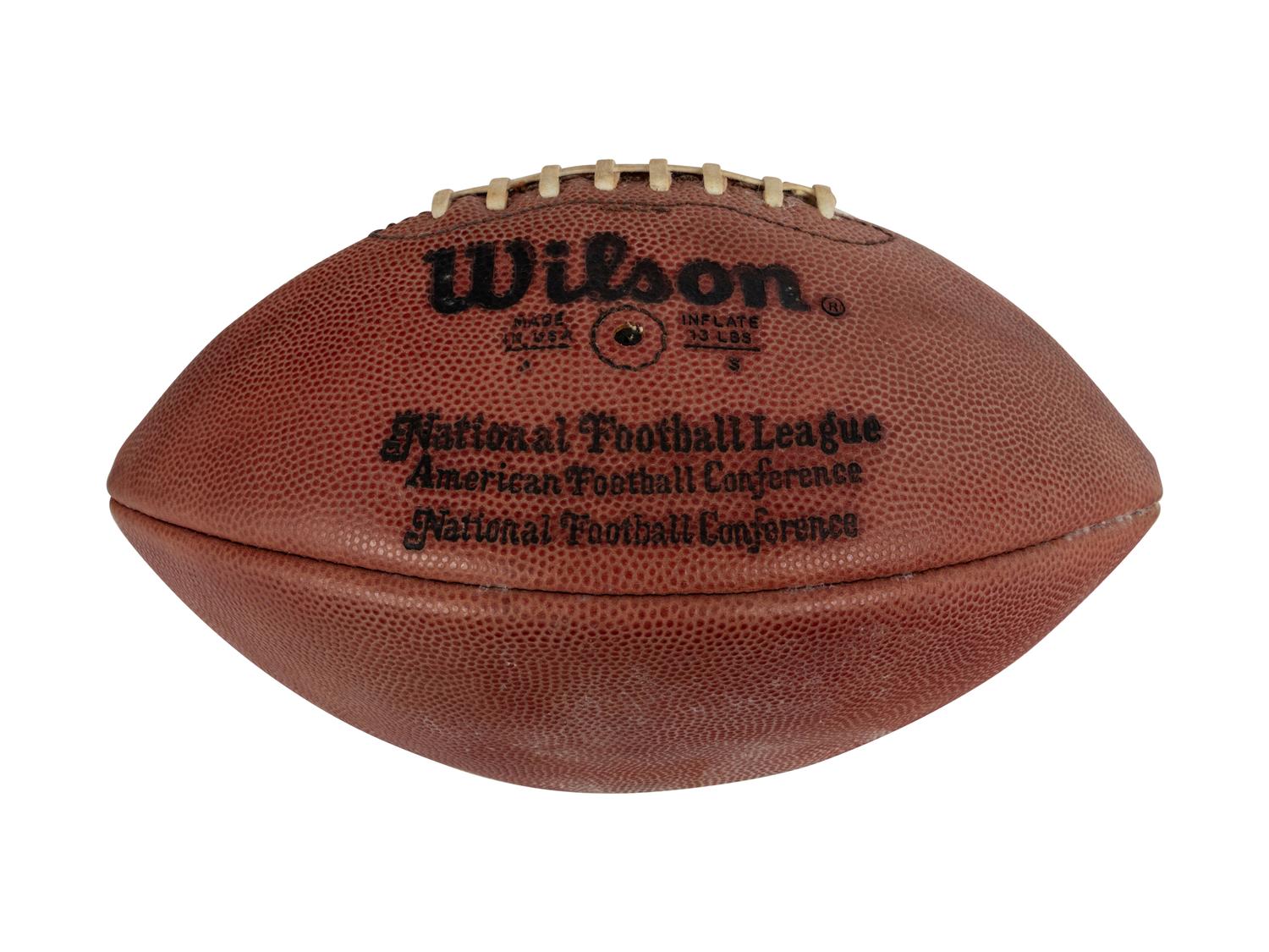 A 1988 Chicago Bears vs. Detroit Lions Game Ball Presented to Mike Ditka Formerly Displayed at Mike Ditka's Restaurant