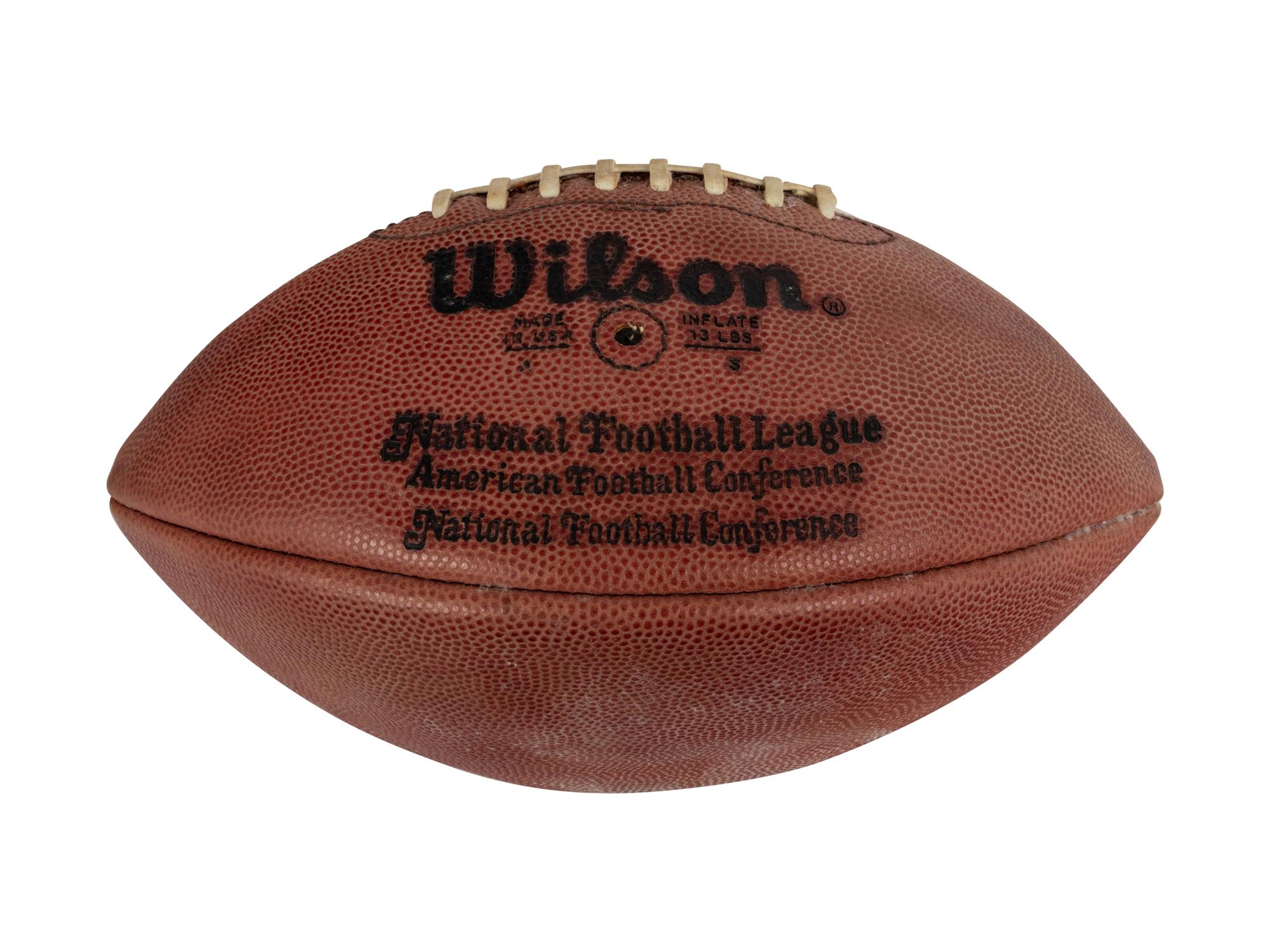 A 1988 Chicago Bears vs. Detroit Lions Game Ball Presented to Mike Ditka Formerly Displayed at Mike Ditka's Restaurant