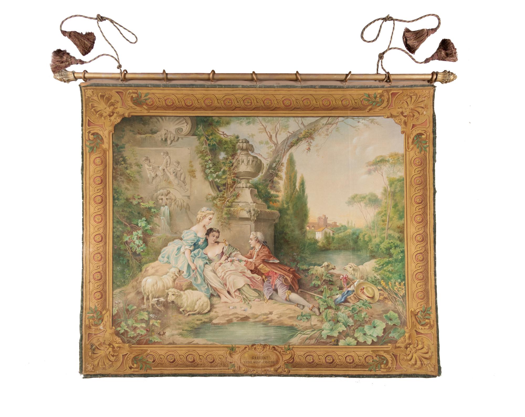 A Continental Wool Tapestry (20th Century)