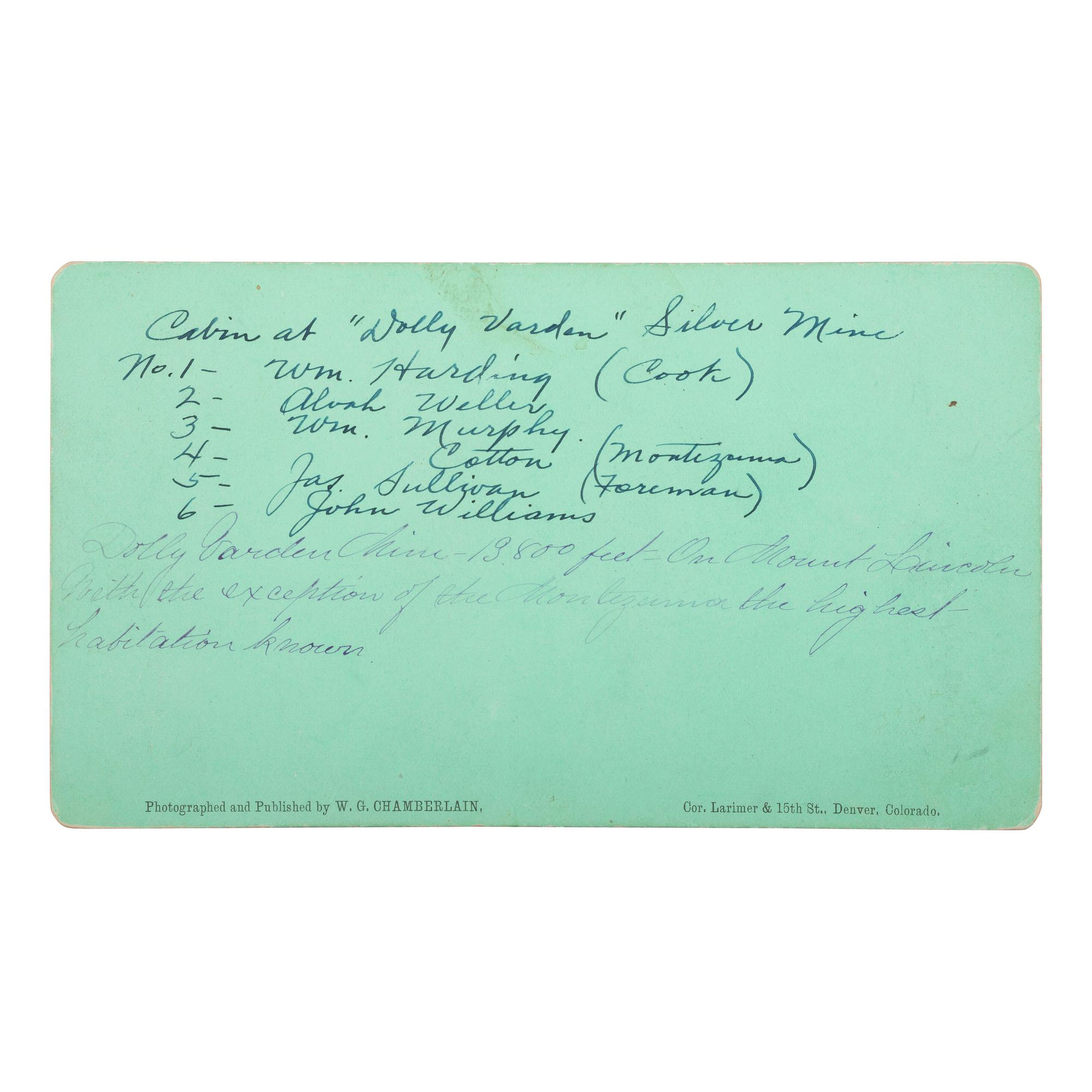 [MINING - COLORADO]. A group of stereoviews, photographs, and ephemera related to Cripple Creek and other mining areas of Colorado, comprising: