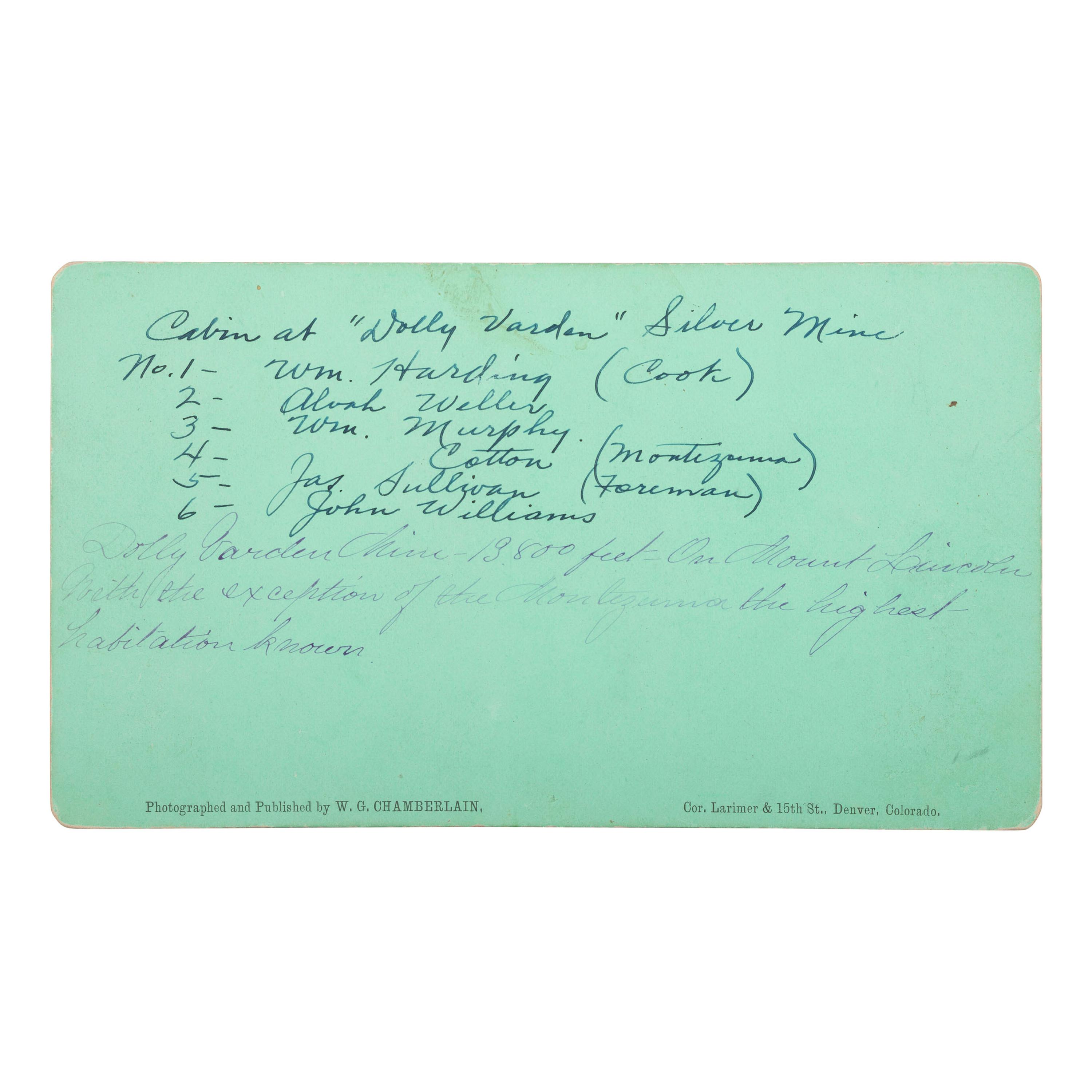 [MINING - COLORADO]. A group of stereoviews, photographs, and ephemera related to Cripple Creek and other mining areas of Colorado, comprising: