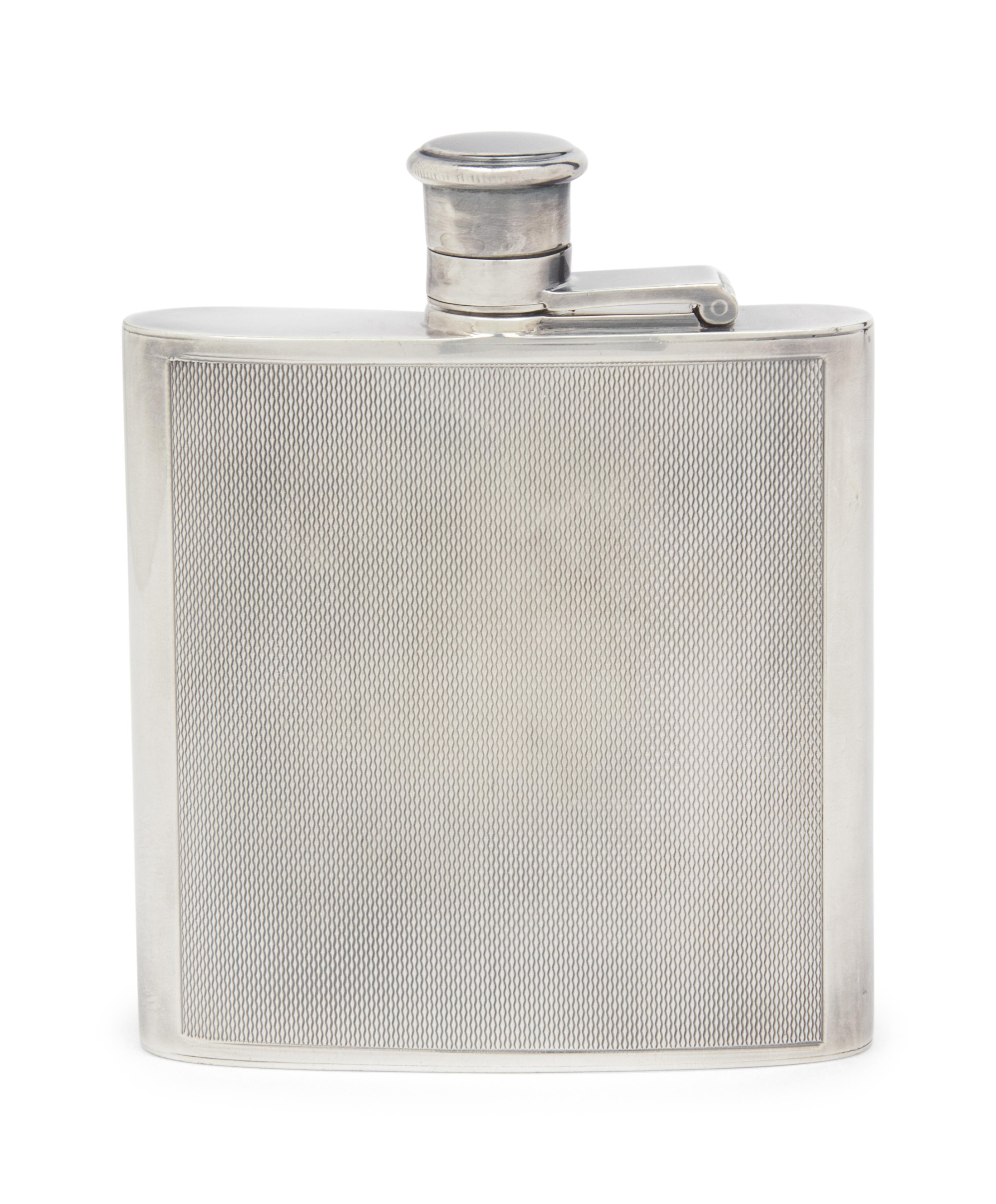 HERMÈS SILVER-PLATED FLASK