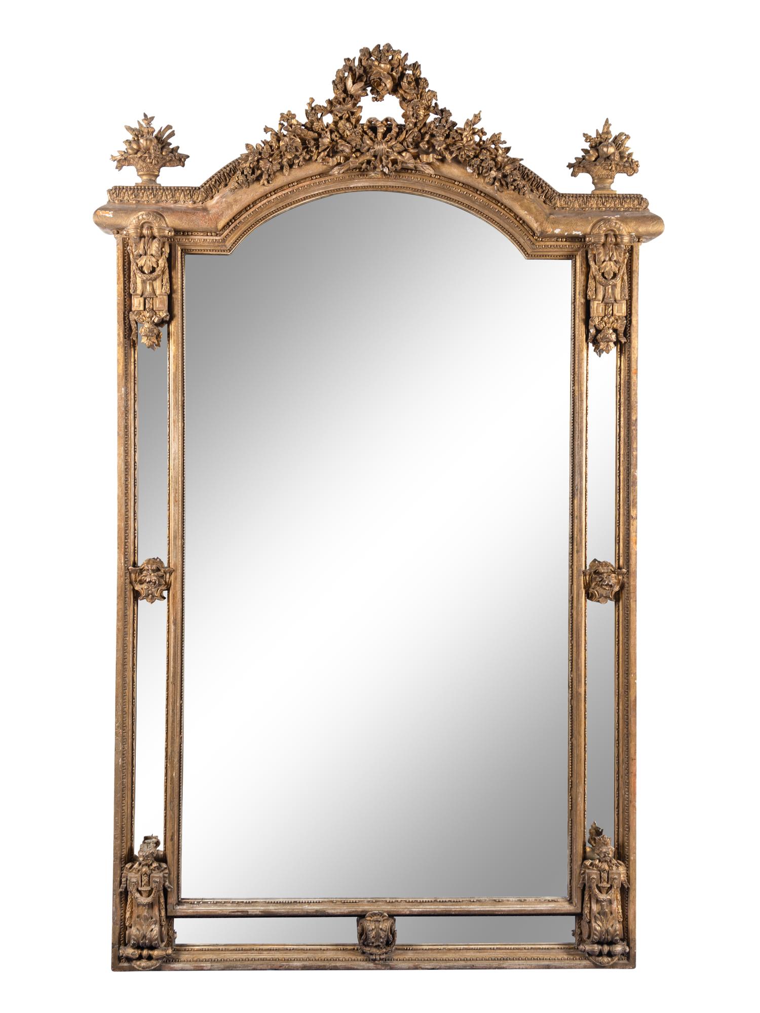 A Napoleon III Giltwood Mirror