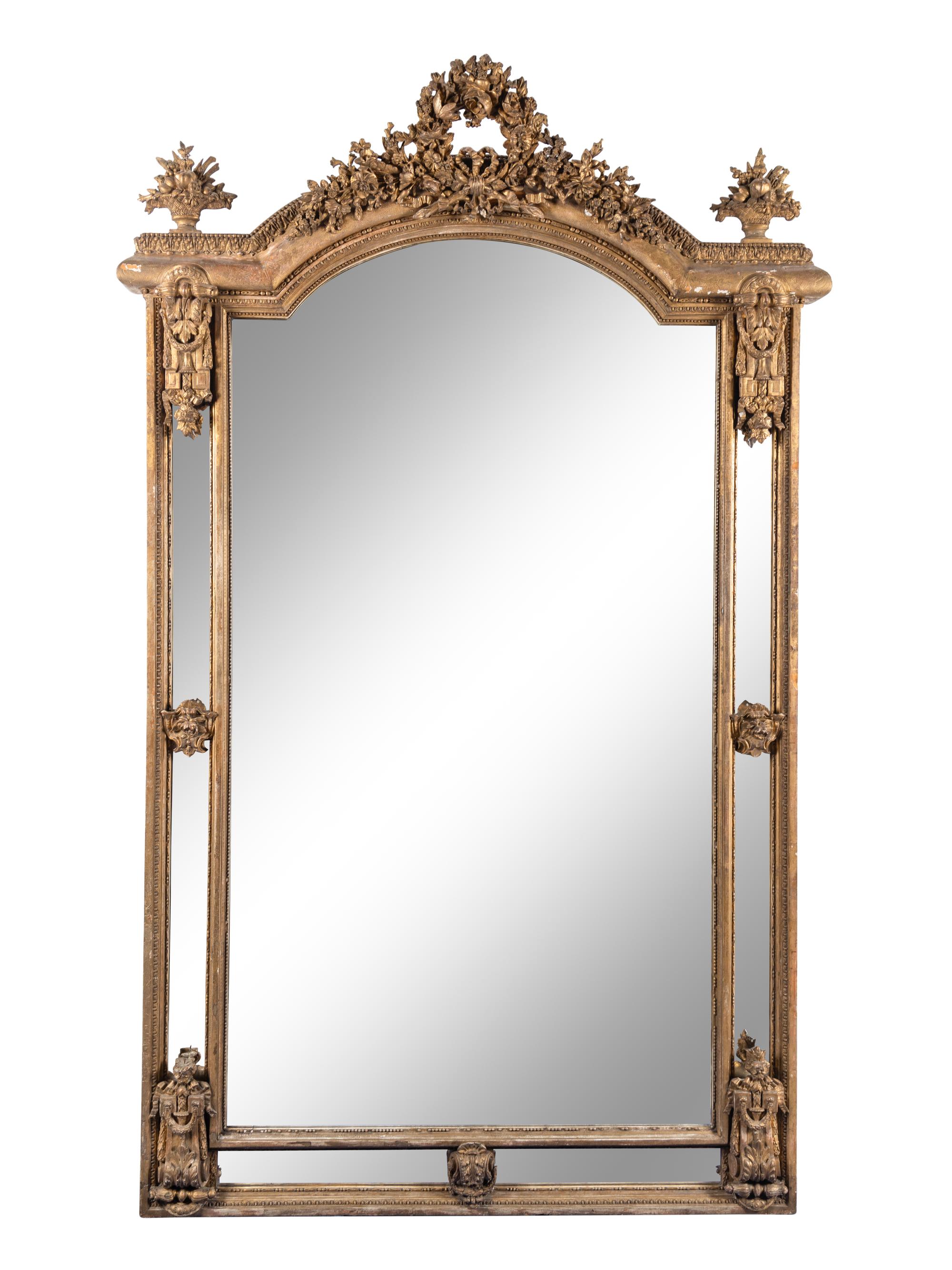 A Napoleon III Giltwood Mirror