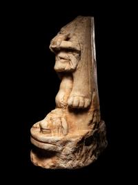A Roman Marble Sculpture Base from a Statue of Hercules