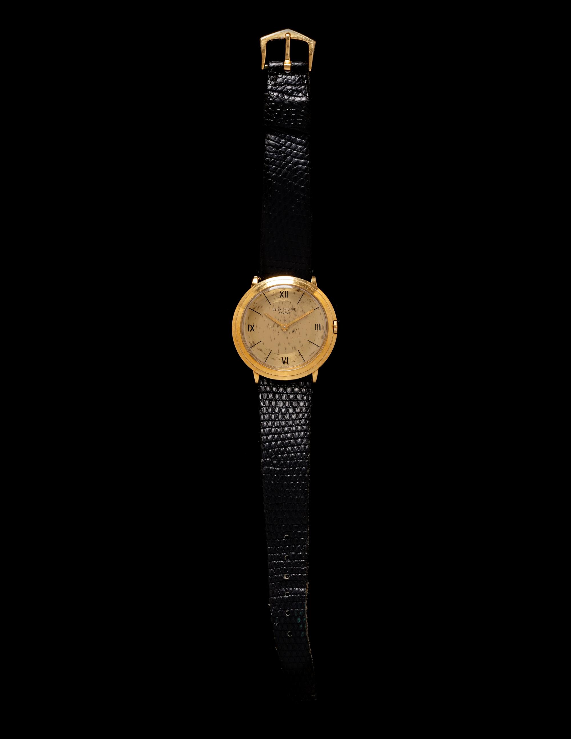 PATEK PHILIPPE, REF. 2501 18K YELLOW GOLD 'DISCO VOLANTE' WATCH