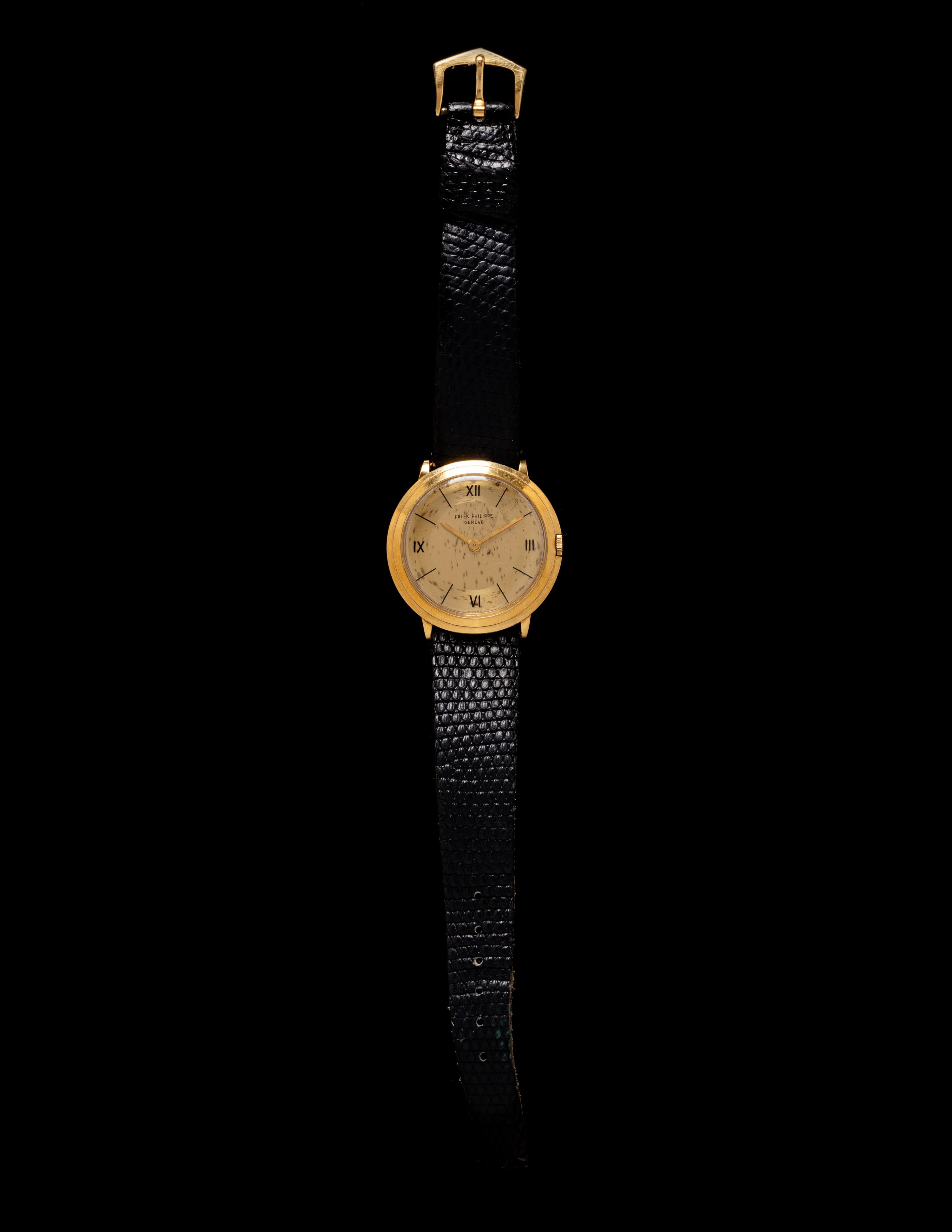 PATEK PHILIPPE, REF. 2501 18K YELLOW GOLD 'DISCO VOLANTE' WATCH