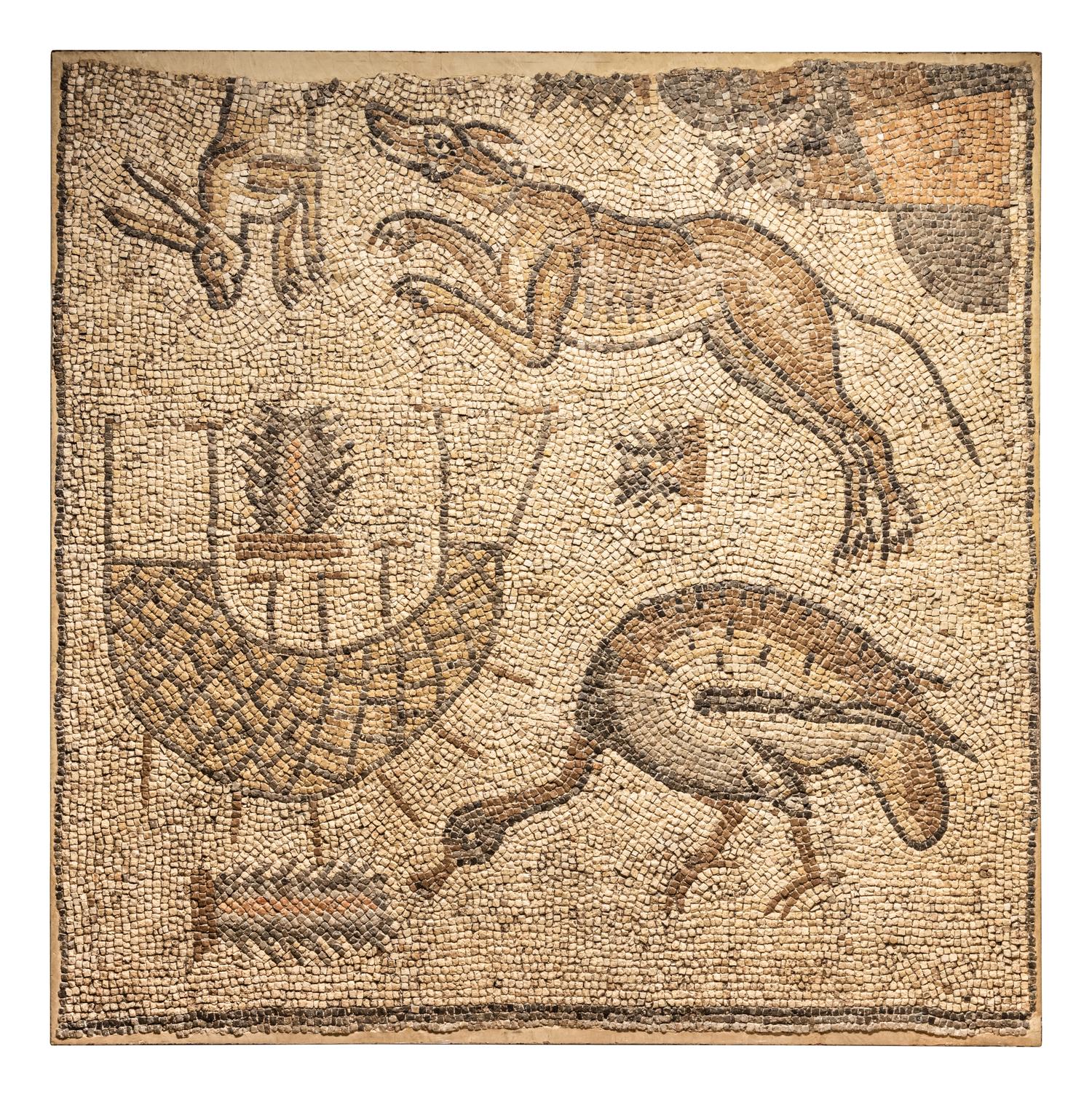 A Late Roman Stone Mosaic of a Hunting Scene