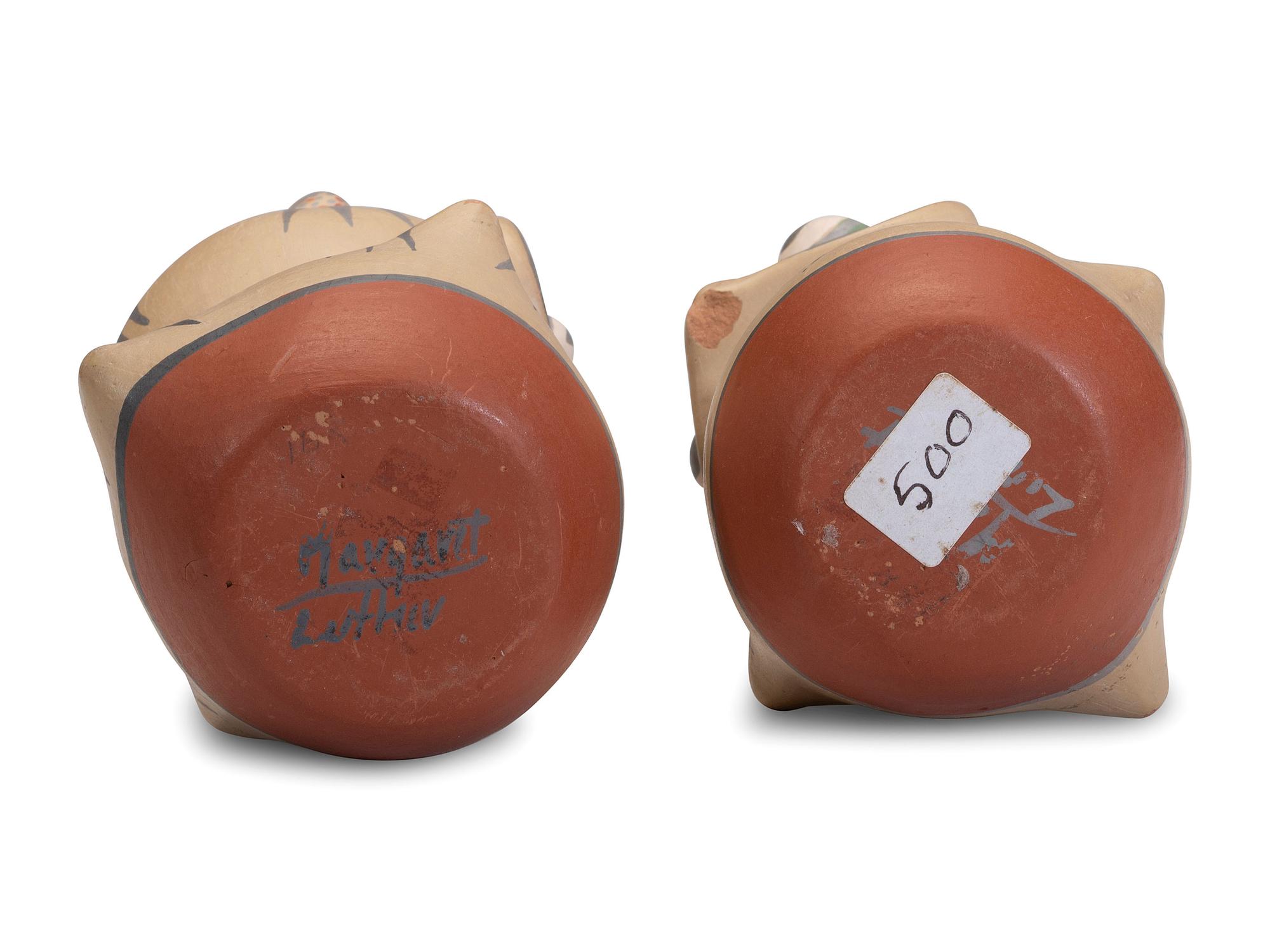 Polychrome Pottery Figures