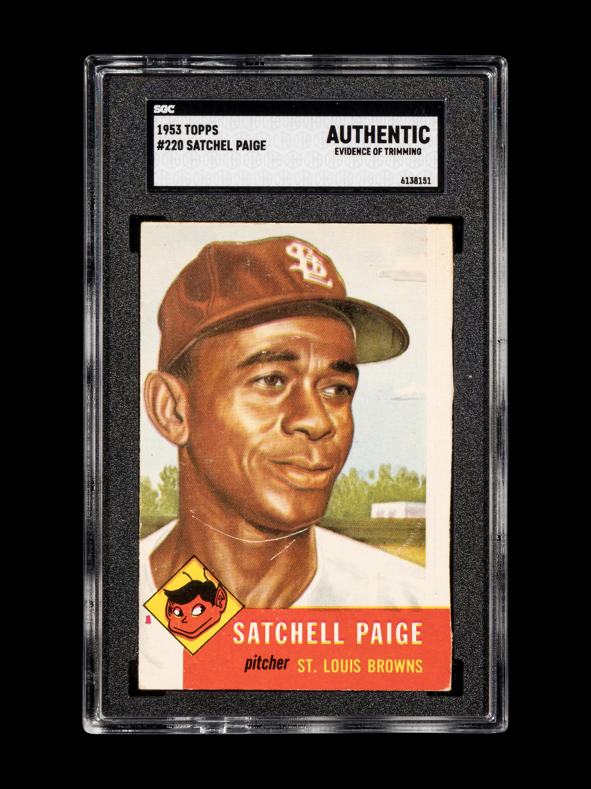 A 1953 Topps Satchel Paige Baseball Card No. 220 (SGC AUTHENTIC)