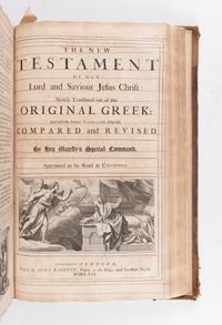 [BIBLE, in English]. The Holy Bible, containing the Old Testament and the New . Oxford: John Baskett, 1717-16.