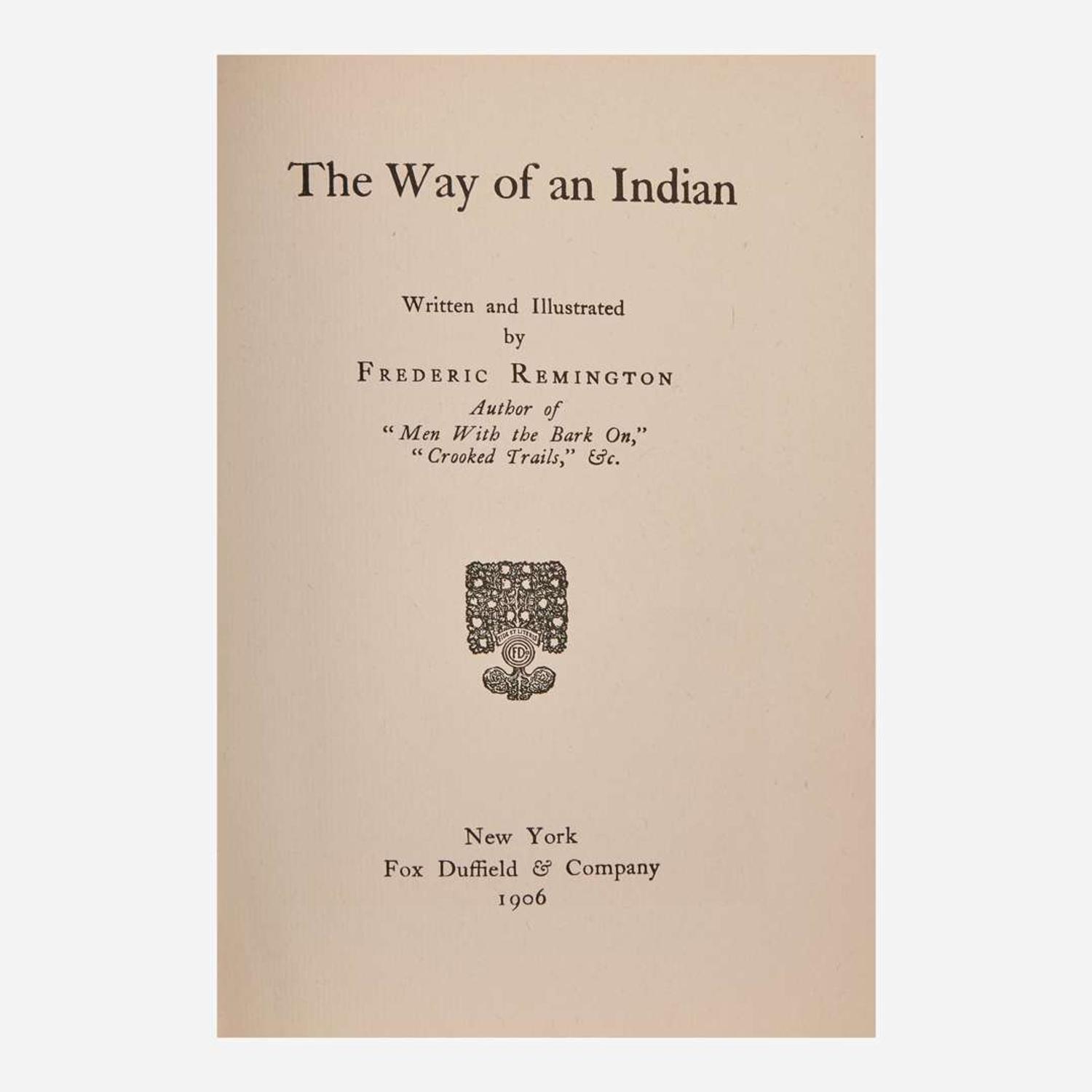 [Americana] Remington, Frederic The Way of an Indian