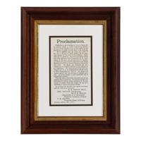 [Chicago Fire]. Proclamation. Chicago, IL: R.B. Mason, Mayor, 9 October 1871.