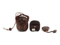 Three Japanese Carved Wood Articles
