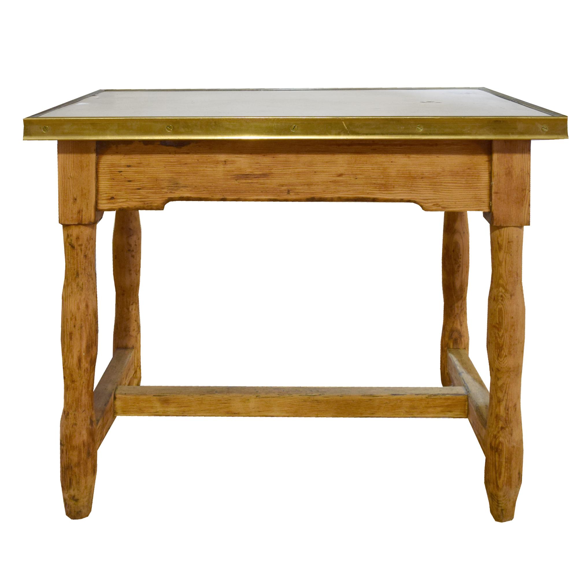 A Petite Baker's Table 36.5" W x 24.5" D x 30.5" H — France, Circa 1900