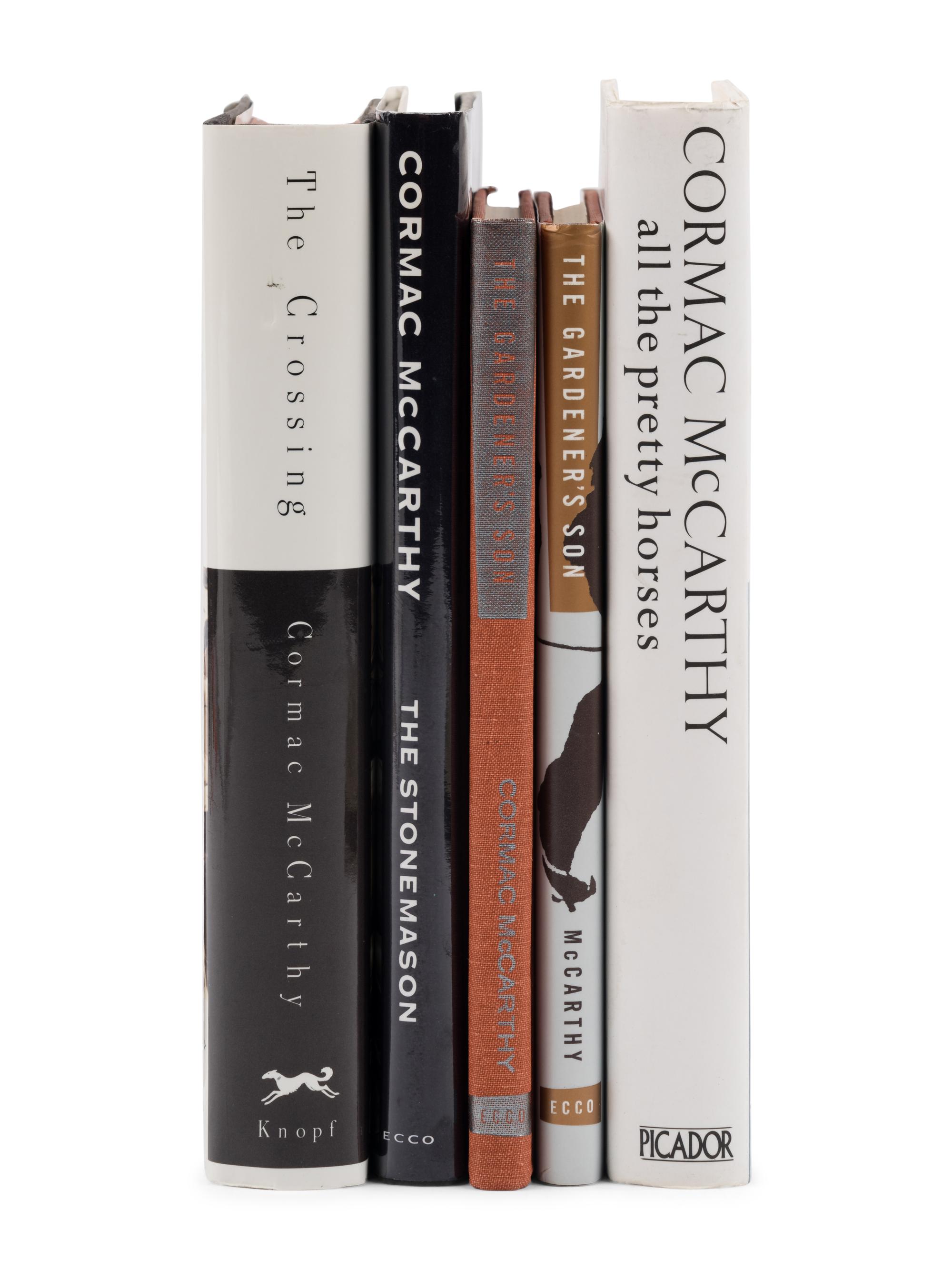 McCARTHY, Cormac (1933-2023). A group of 5 FIRST EDITIONS, comprising: