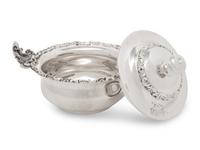 A Set of Twelve American Silver Covered Bouillon Bowls and Underplates