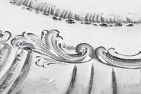 An Italian Silver and Hardstone Inset Centerpiece Bowl