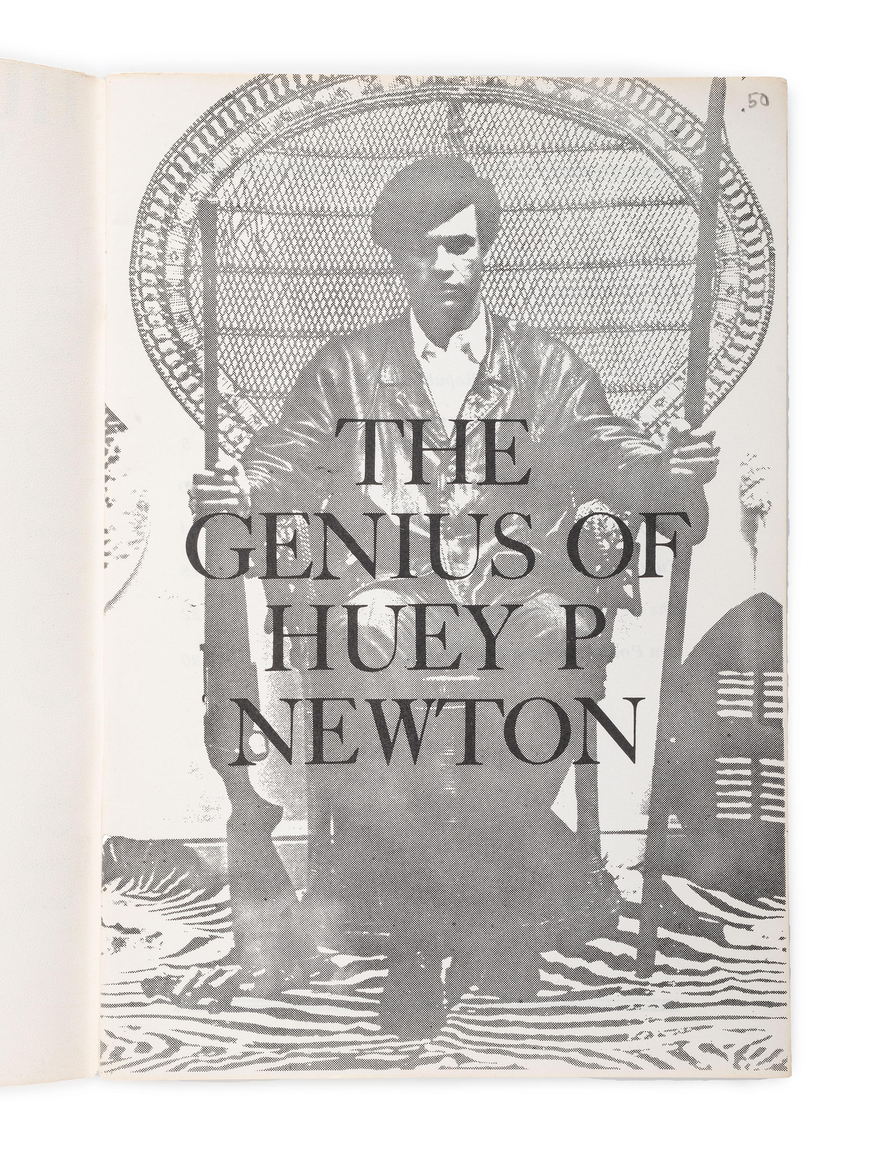 [BLACK PANTHERS]. The Genius of Huey P. Newton . [San Francisco, CA]: [Black Panther Party], ca 1970.