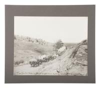 HUFFMAN, Laton Alton (1854-1931), photographer. “Jerk-line twelve” on the old freight road, Milestown. [Miles City, MT]: 1883.