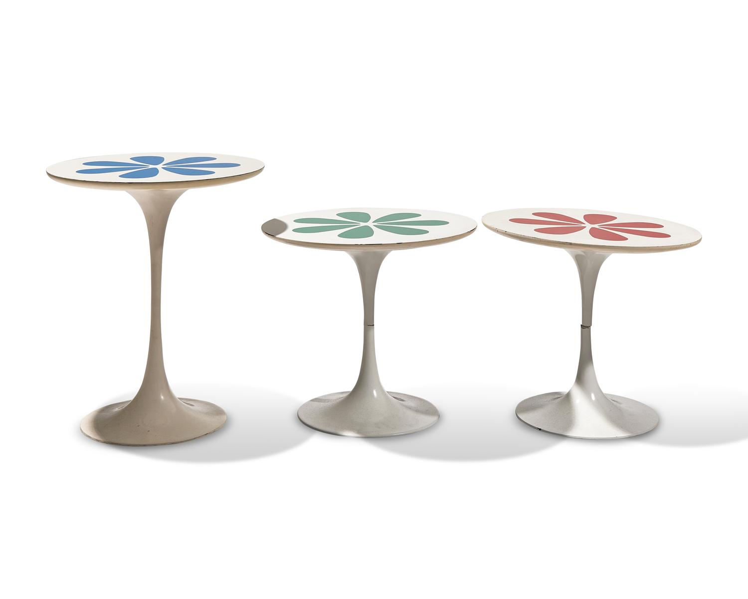 Three Tulip Style Tables for Arkana, c. 1960