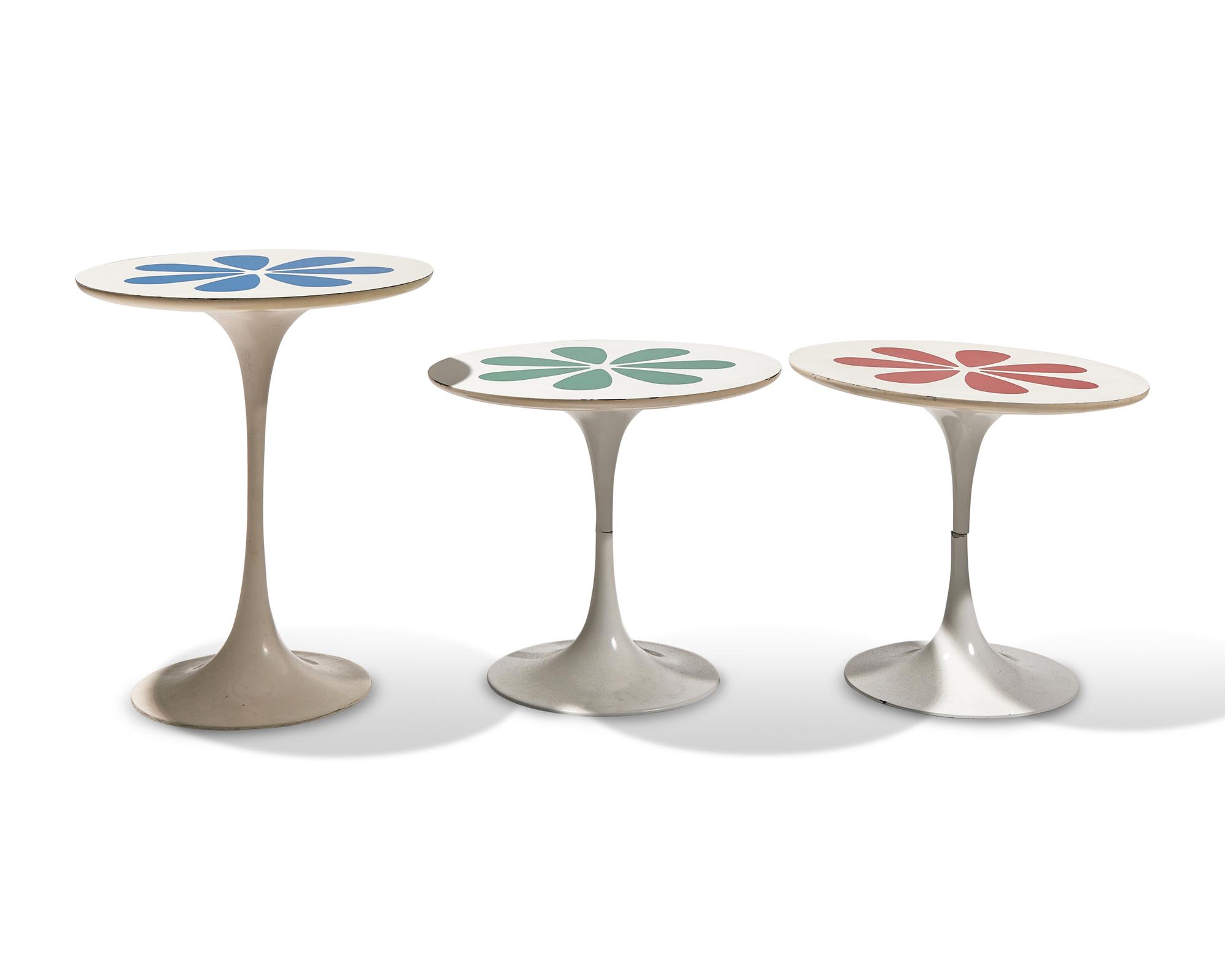 Three Tulip Style Tables for Arkana, c. 1960