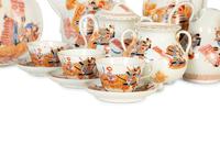 A Japanese Export Kutani Porcelain Tea and Coffee Service — 20th Century