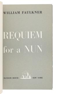FAULKNER, William (1897-1962). Requiem for a Nun. New York: Random House, 1951.