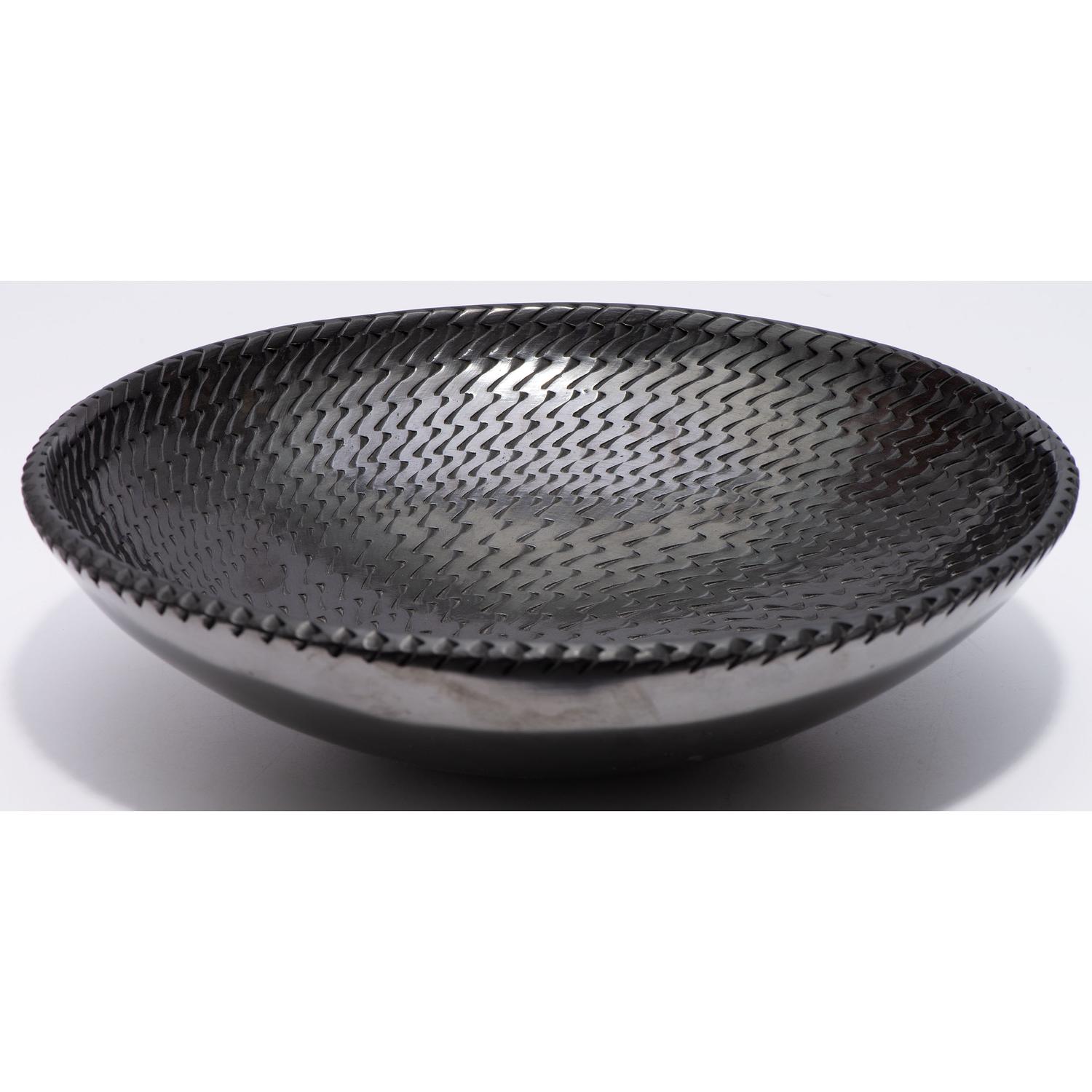 Blackware Pottery Plate