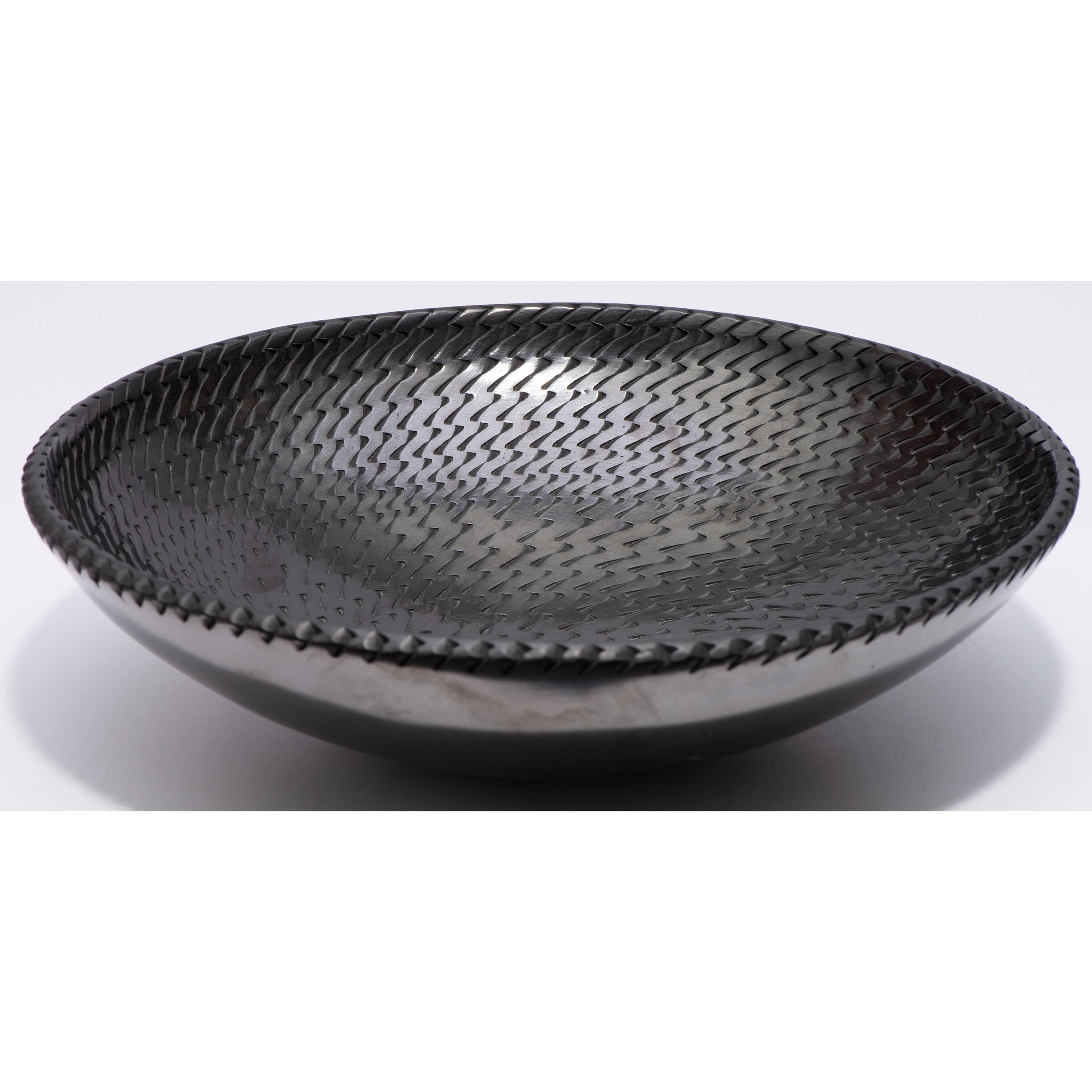 Blackware Pottery Plate