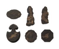 A Set of Six Ink Cakes Length of the longest 3 1/2 inches. — LATE QING DYNASTY