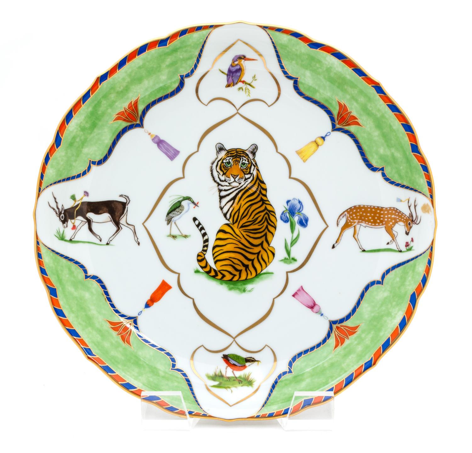 A Lynn Chase Porcelain Plate Diameter 12 inches.