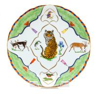 A Lynn Chase Porcelain Plate Diameter 12 inches.