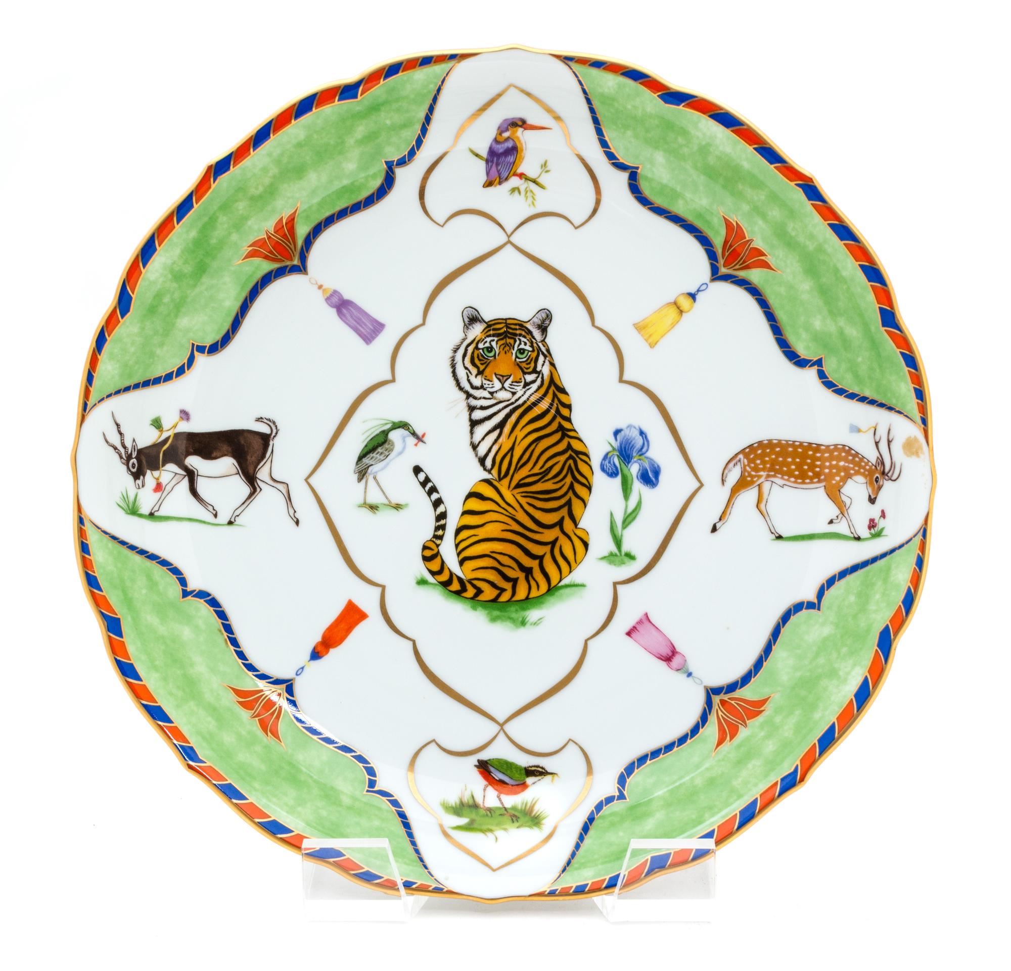 A Lynn Chase Porcelain Plate Diameter 12 inches.