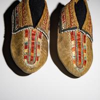 Seneca Quilled Hide Moccasins